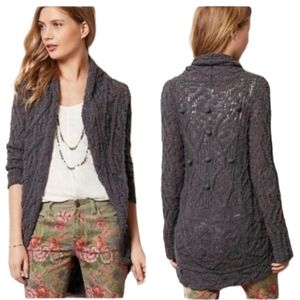 ANTHROPOLOGIE Knitted & Knotted Gemma Circle Cardigan EUC sz S